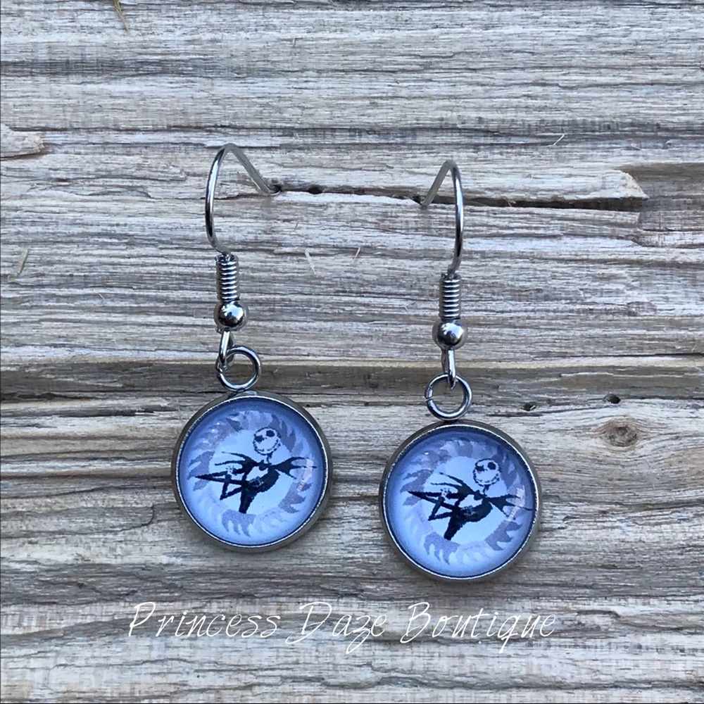 Jack Skellington Dangle Earrings
